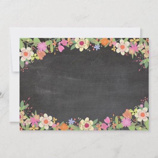 バチェロレッテ旅程ブライダルシャワーチョーク招待状 招待状 (裏面)