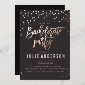 バチェロレッテ旅程//黒の招待 招待状 (正面/裏面)