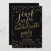 バチェロレッテ日程//黒の招待 招待状 (正面/裏面)