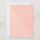 バチェロレッテ桃色 |ミニマモダンリストパーティー 招待状 (裏面)