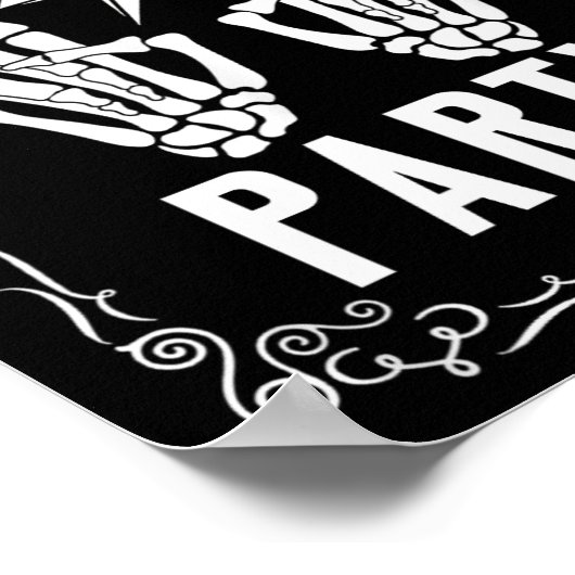 バチェロレッテ死まで我々のパーティースケルトンの手 ポスター (角)