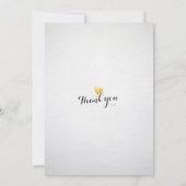 バチェロレッテ水彩ティール（緑がかった色）金ゴールド瑪瑙 招待状 (裏面)