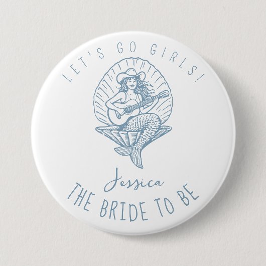 バチェロレッテ沿岸女性のカーボーイ花嫁になる 缶バッジ (正面)