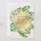 バチェロレッテ熱帯葉招待状 (正面)