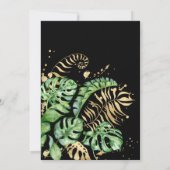 バチェロレッテ熱帯葉招待状 (裏面)