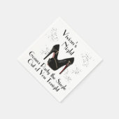 バチェロレッテ独身のアウト スタンダードカクテルナプキン (角)