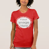 バチェロレッテ画像はこちら写真カスタム文字 Tシャツ (正面)