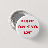 バチェロレッテ空白のテンプレート1.25インチボタン 缶バッジ (正面&裏面)