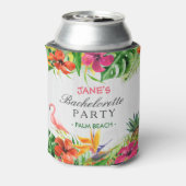 バチェロレッテ素朴性フローラフラミンゴ 缶クーラー (缶裏面)