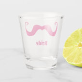 バチェロレッテ結婚のピンクの巻き髭 ショットグラス (裏面)