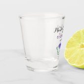 バチェロレッテ結婚メイド・オブ・オーナー（花嫁付き添い人）紫 ショットグラス (左)