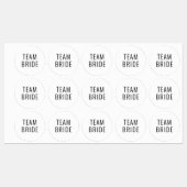 バチェロレッテ結婚式の引き出物チームブライド ラベル (シート)