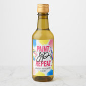 バチェロレッテ絵を描とSIPワインパーティーの好意 ワインラベル (正面)