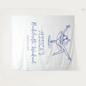 バチェロレッテ背景フォトブース タペストリー (正面(横))