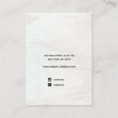 バチェロレッテ花嫁スクリプト木製イヤリング コーリングカード (裏面)