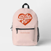 バチェロレッテ花嫁バベトライムスクワッドハート プリントバックパック (正面)