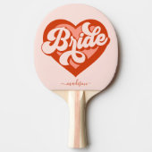 バチェロレッテ花嫁バベトライムスクワッドハート 卓球ラケット (正面)