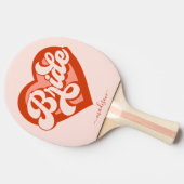 バチェロレッテ花嫁バベトライムスクワッドハート 卓球ラケット (横)