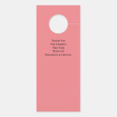 バチェロレッテ花嫁パーティー静かなサインピンクブラック ドアノブサイン (裏面)