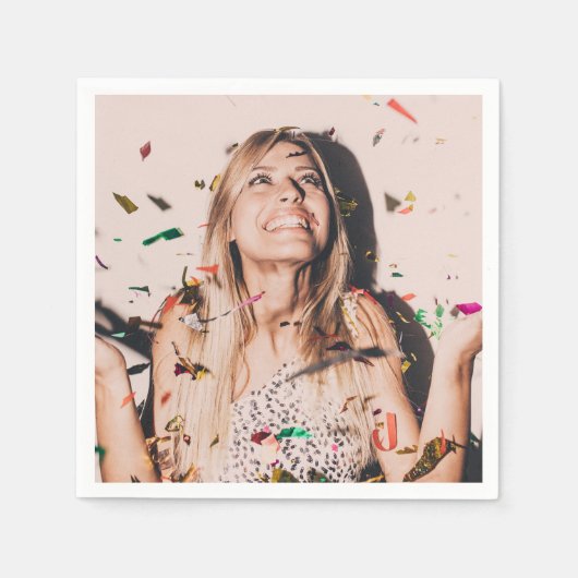 バチェロレッテ花嫁顔写真 スタンダードカクテルナプキン (正面)