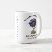 バチェロレッテ誕生月花九月アスター コーヒーマグカップ (正面右)