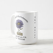 バチェロレッテ誕生月花九月アスター コーヒーマグカップ (正面左)