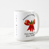 バチェロレッテ誕生月花12月ホリー コーヒーマグカップ (正面右)