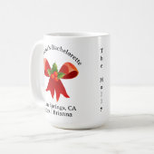バチェロレッテ誕生月花12月ホリー コーヒーマグカップ (正面左)