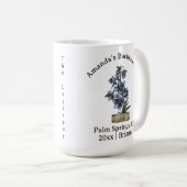 バチェロレッテ誕生月花7月ラークスパー コーヒーマグカップ (正面右)