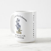 バチェロレッテ誕生月花7月ラークスパー コーヒーマグカップ (正面左)