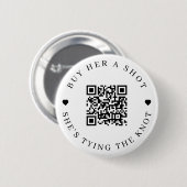 バチェロレッテ買は結び目を結んでいる彼女のショット 缶バッジ (正面&裏面)