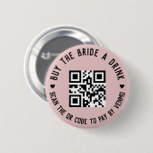 バチェロレッテ買ドリンクのピンボタン 缶バッジ (正面&裏面)