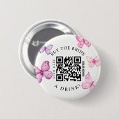 バチェロレッテ買ドリンクQRコードボタン 缶バッジ (正面&裏面)