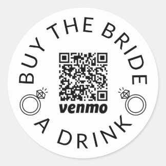 バチェロレッテ買花嫁A Drink Venmo Sticker ラウンドシール