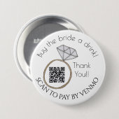 バチェロレッテ買AドリンクQRコード 缶バッジ (正面&裏面)