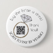 バチェロレッテ買AドリンクQRコード 缶バッジ (正面)