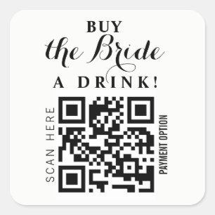 バチェロレッテ買Bride a drink QR code スクエアシール