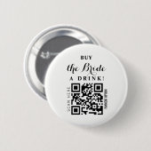 バチェロレッテ買Bride a drink QR code 缶バッジ (正面&裏面)
