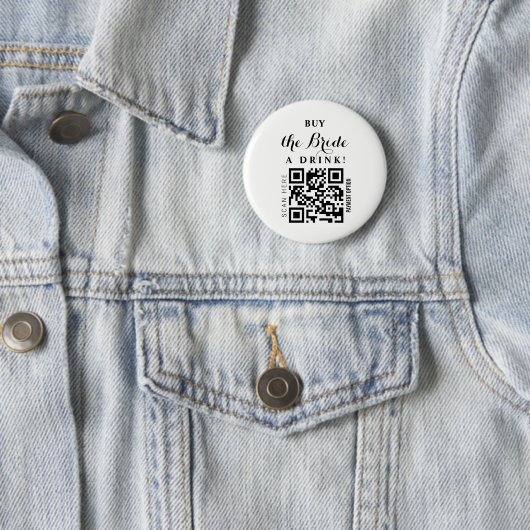 バチェロレッテ買Bride a drink QR code 缶バッジ (インサイチュ)