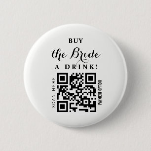 バチェロレッテ買Bride a drink QR code 缶バッジ