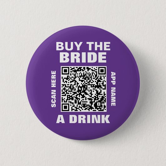 バチェロレッテ買QRコードザブライドAドリンク 缶バッジ (正面)