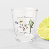 バチェロレッテ週末のパーティーの好意パーソナライズされた ショットグラス (正面)
