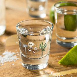 バチェロレッテ週末のパーティーの好意パーソナライズされた ショットグラス