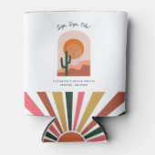 バチェロレッテ週末のパーティーの好意パーソナライズされた 缶クーラー (正面)