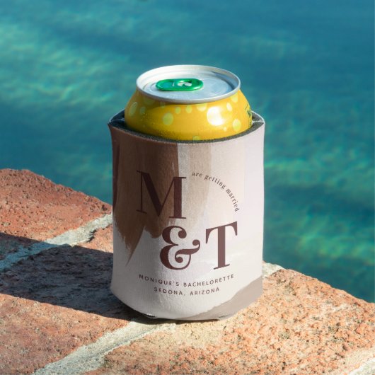 バチェロレッテ週末のパーティーの好意パーソナライズされた 缶クーラー (インサイチュ プール)