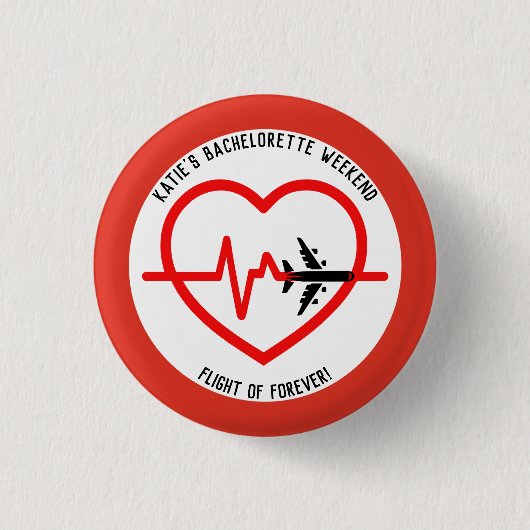 バチェロレッテ週末のパーティーの好意パーソナライズされた 缶バッジ (正面)