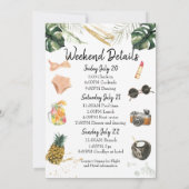 バチェロレッテ週末ゲートウェイ旅程案内 招待状 (裏面)