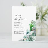 バチェロレッテ週末パーティーと旅程の植物学 招待状 (スタンド正面)