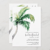 バチェロレッテ週末パーティーの旅程すべてを1つに 招待状 (正面/裏面)