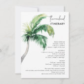 バチェロレッテ週末パーティーの旅程すべてを1つに 招待状 (裏面)